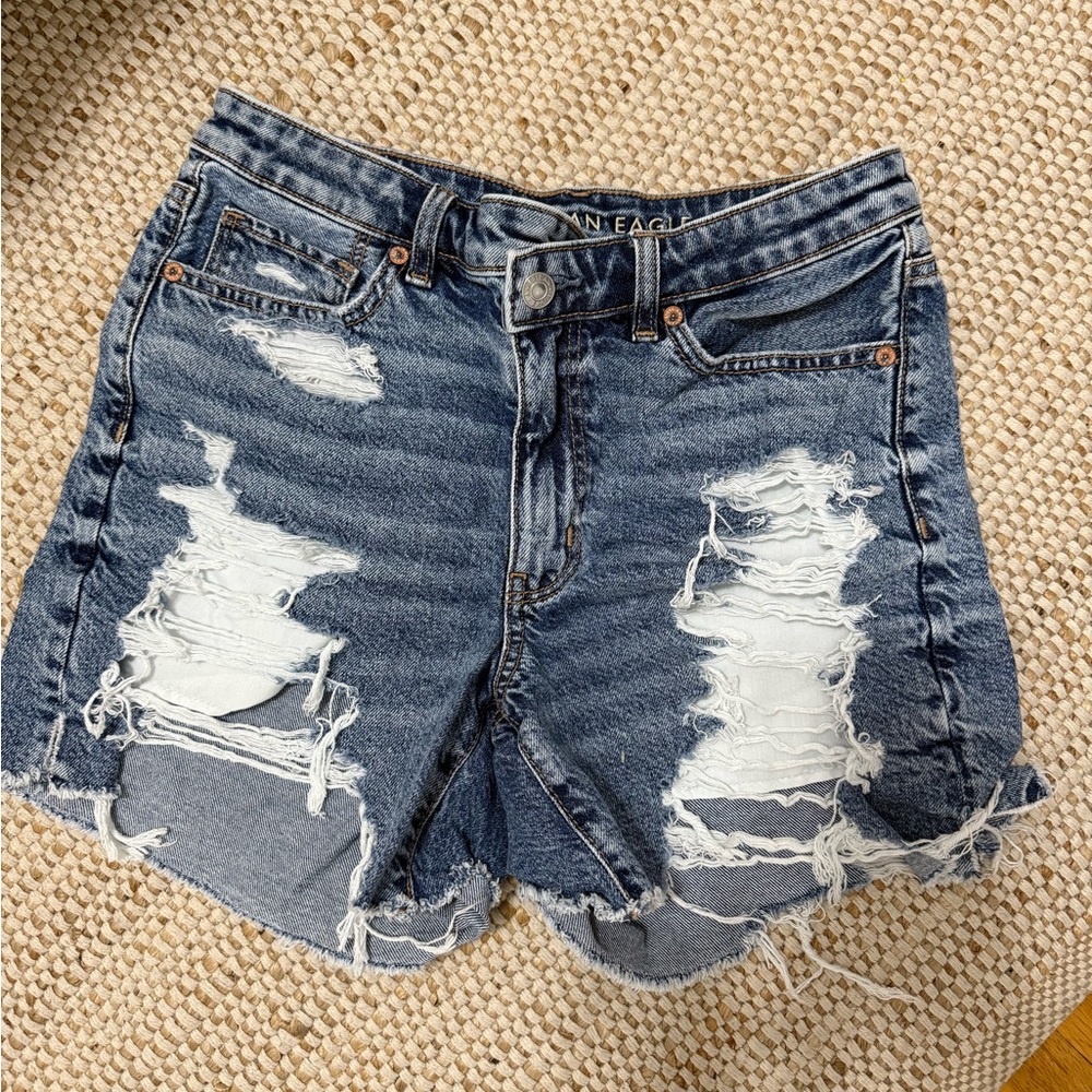 Denim Distressed Shorts